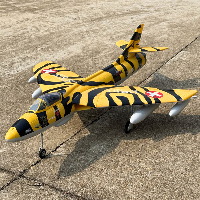 Dynam Hawker Hunter 4S 70mm 12-Blade RC Beginner EDF Jet w/ Flaps