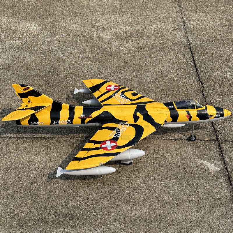 Dynam Hawker Hunter 4S 70mm 12-Blade RC Beginner EDF Jet w/ Flaps