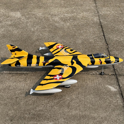 Dynam Hawker Hunter 4S 70mm 12-Blade RC Beginner EDF Jet w/ Flaps