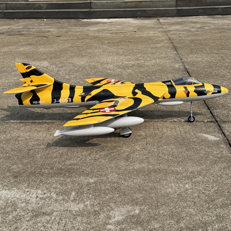 Dynam Hawker Hunter 4S 70mm 12-Blade RC Beginner EDF Jet w/ Flaps