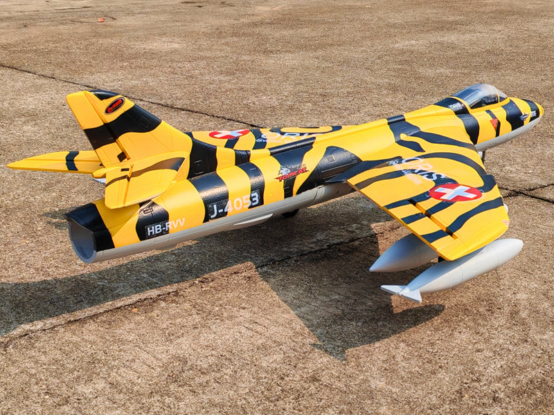 Dynam Hawker Hunter 4S 70mm 12-Blade RC Beginner EDF Jet w/ Flaps
