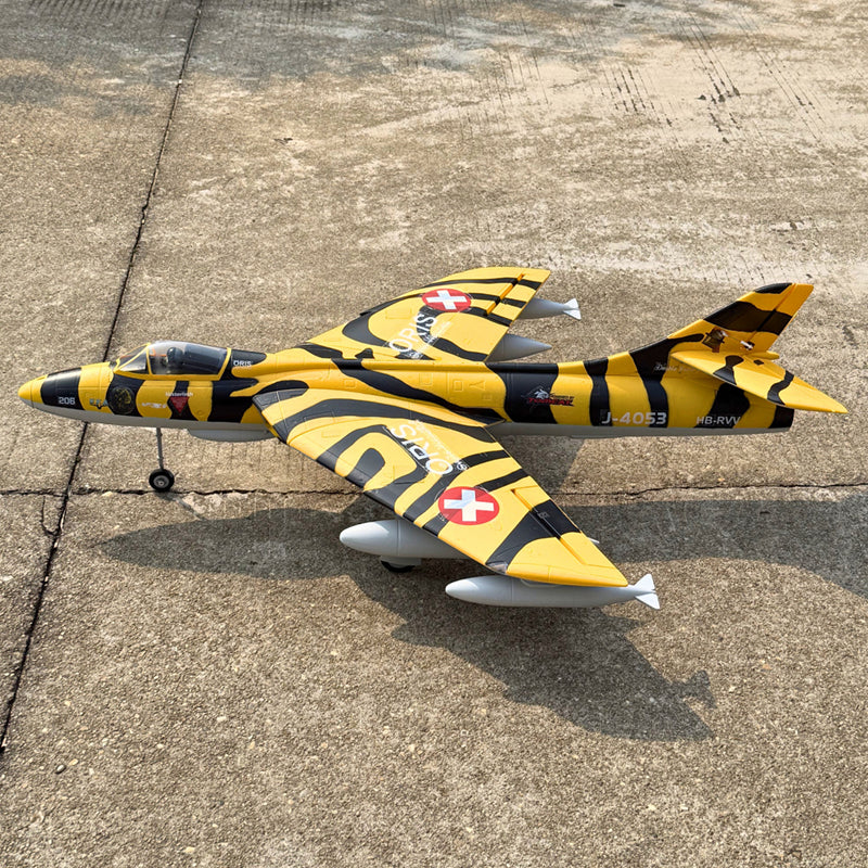 Dynam Hawker Hunter 4S 70mm 12-Blade RC Beginner EDF Jet w/ Flaps