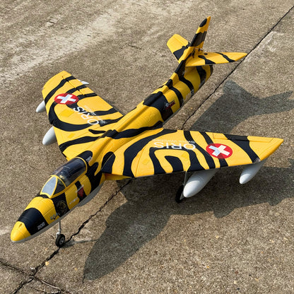 Dynam Hawker Hunter 4S 70mm 12-Blade RC Beginner EDF Jet w/ Flaps