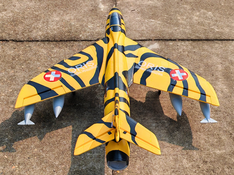 Dynam Hawker Hunter 4S 70mm 12-Blade RC Beginner EDF Jet w/ Flaps