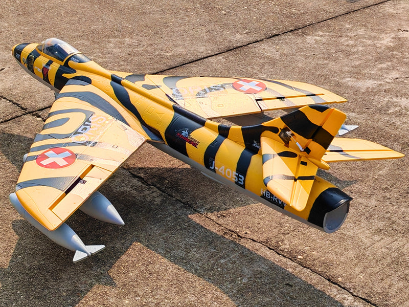Dynam Hawker Hunter 4S 70mm 12-Blade RC Beginner EDF Jet w/ Flaps