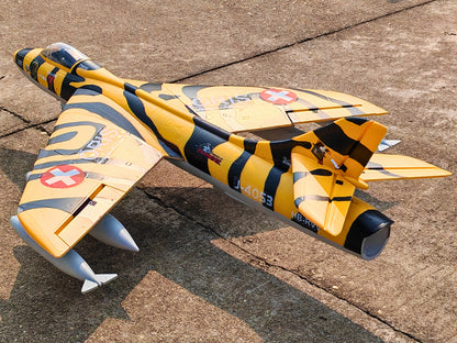 Dynam Hawker Hunter 4S 70mm 12-Blade RC Beginner EDF Jet w/ Flaps