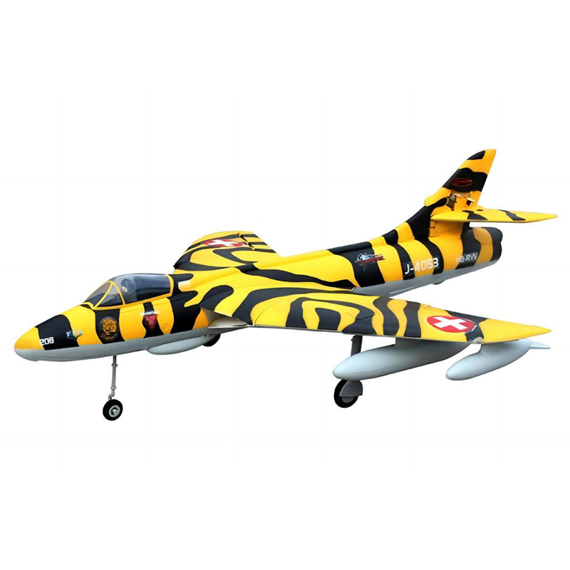 Dynam Hawker Hunter 4S 70mm 12-Blade RC Beginner EDF Jet w/ Flaps