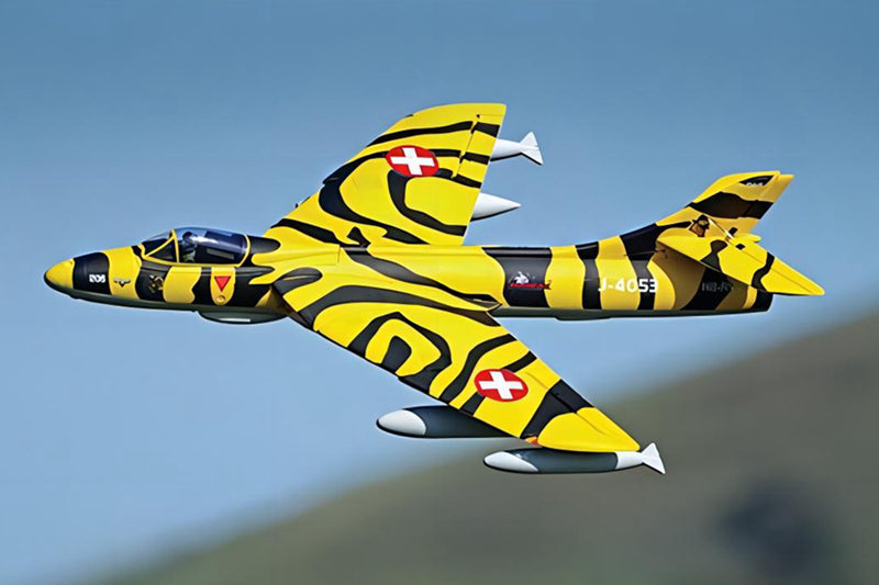 Dynam Hawker Hunter 4S 70mm 12-Blade RC Beginner EDF Jet w/ Flaps