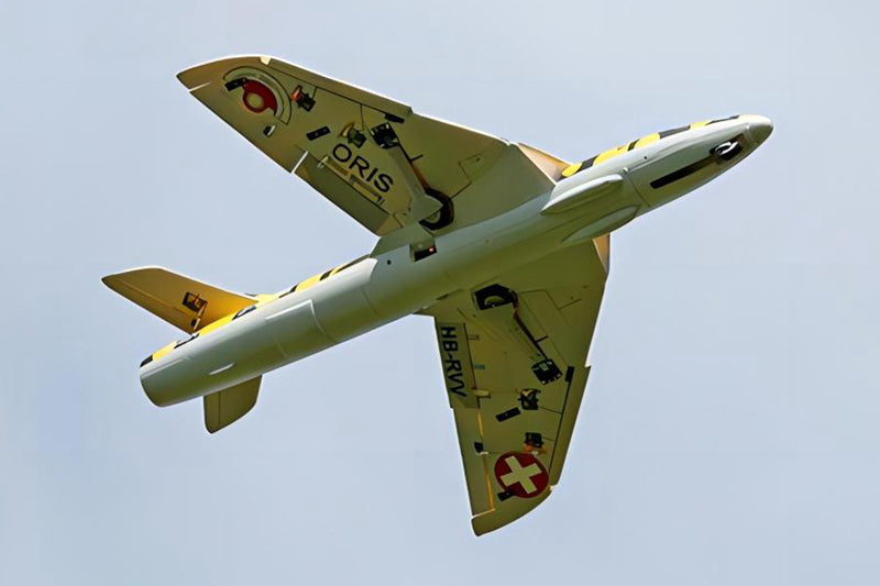 Dynam Hawker Hunter 4S 70mm 12-Blade RC Beginner EDF Jet w/ Flaps