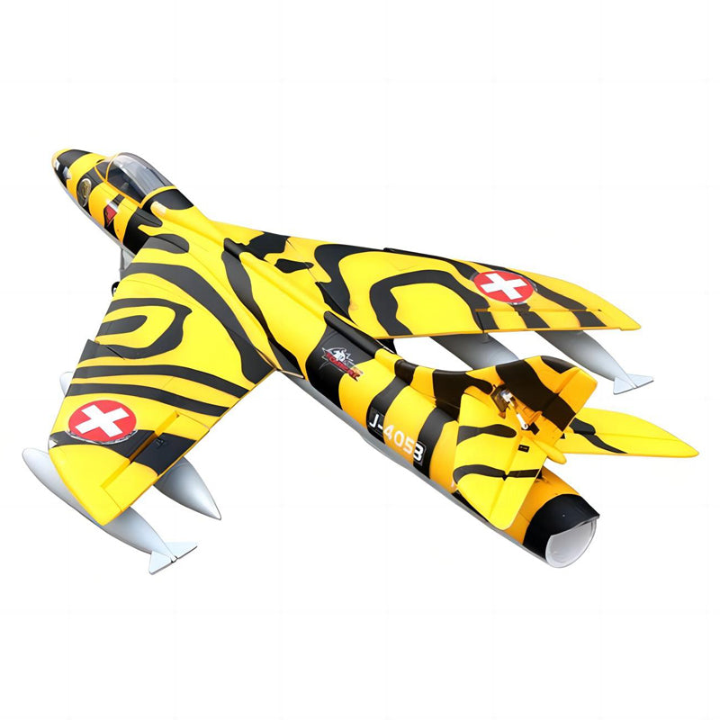 Dynam Hawker Hunter 4S 70mm 12-Blade RC Beginner EDF Jet w/ Flaps