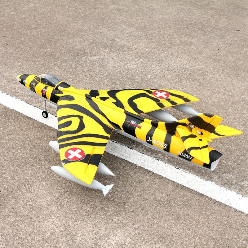 Dynam Hawker Hunter 4S 70mm 12-Blade RC Beginner EDF Jet w/ Flaps