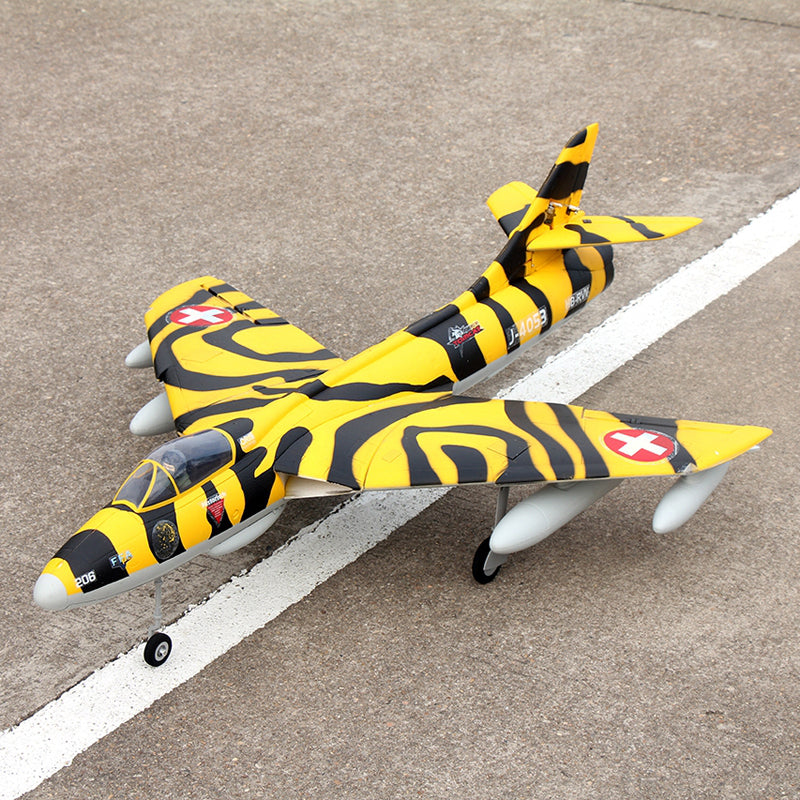 Dynam Hawker Hunter 4S 70mm 12-Blade RC Beginner EDF Jet w/ Flaps