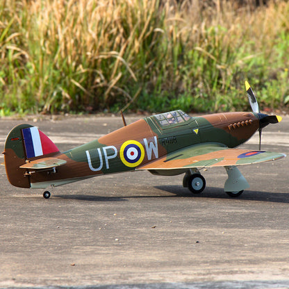 Dynam Hawker Hurricane V3 4S RC Warbird 1,25 m vingefang med flaps