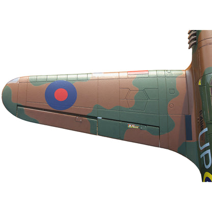 Dynam Hawker Hurricane V3 4S RC Warbird 1,25 m vingefang med flaps
