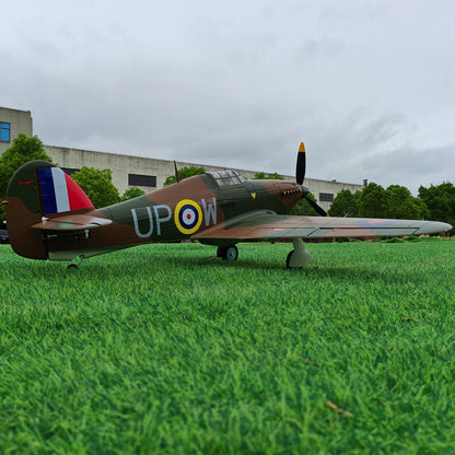 Dynam Hawker Hurricane V3 4S RC Warbird 1,25 m vingefang med flaps