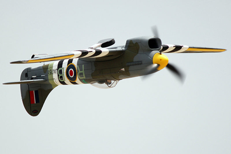 Dynam Hawker Tempest V2 4S RC Warbird 1.25m Wingspan