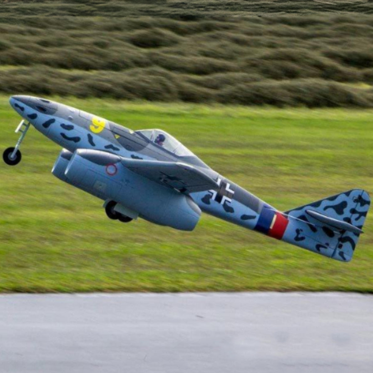 Dynam 1.5m Messerschmitt Me-262 V2 4S Twin 70mm EDF RC Jet