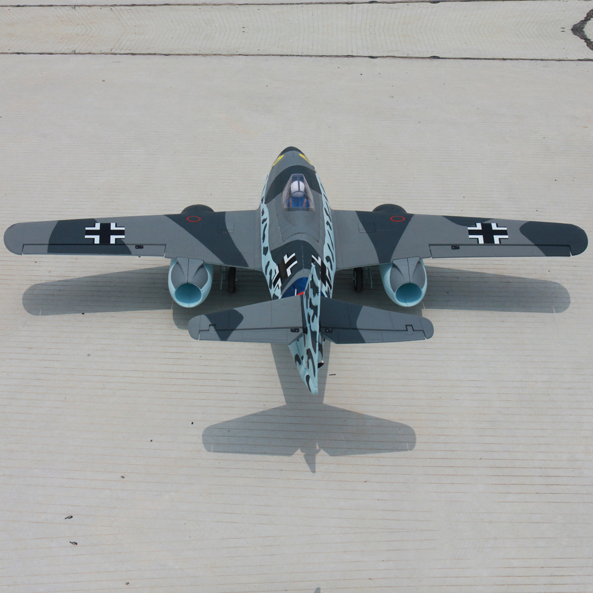 Dynam 1.5m Messerschmitt Me-262 V2 4S Twin 70mm EDF RC Jet