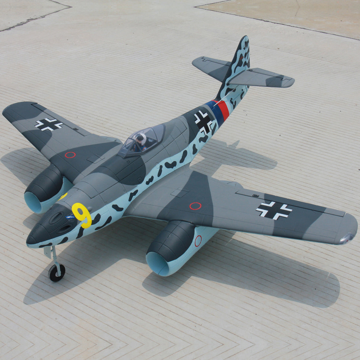 Dynam 1.5m Messerschmitt Me-262 V2 4S Twin 70mm EDF RC Jet