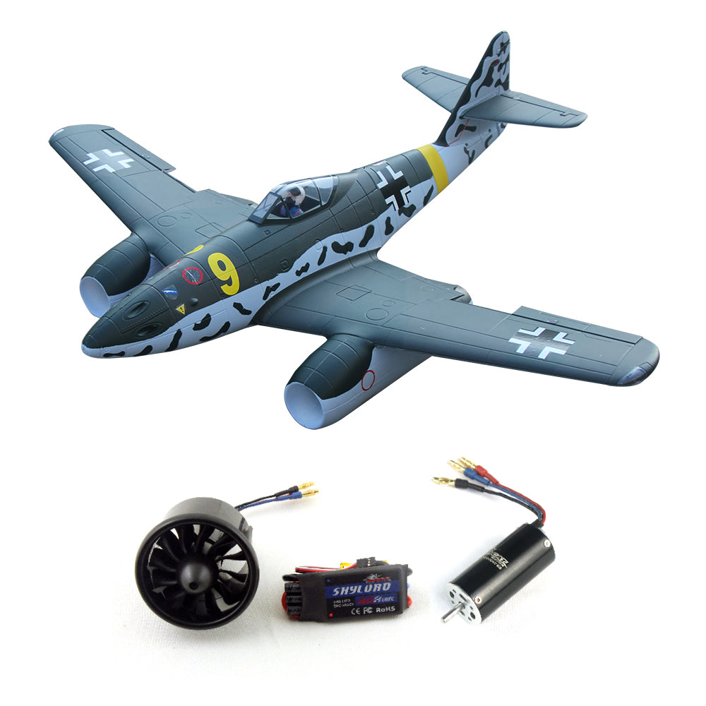 Dynam Messerschmitt Me-262 V3 6S 12-Blade Twin 70mm EDF Jet 1.5m w/ Flaps