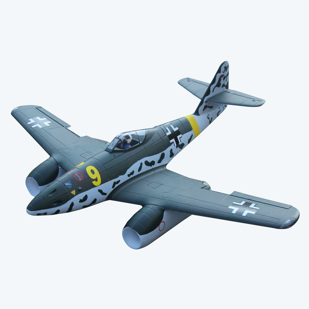 Dynam Messerschmitt Me-262 V3 6S 12-Blade Twin 70mm EDF Jet 1.5m w/ Flaps