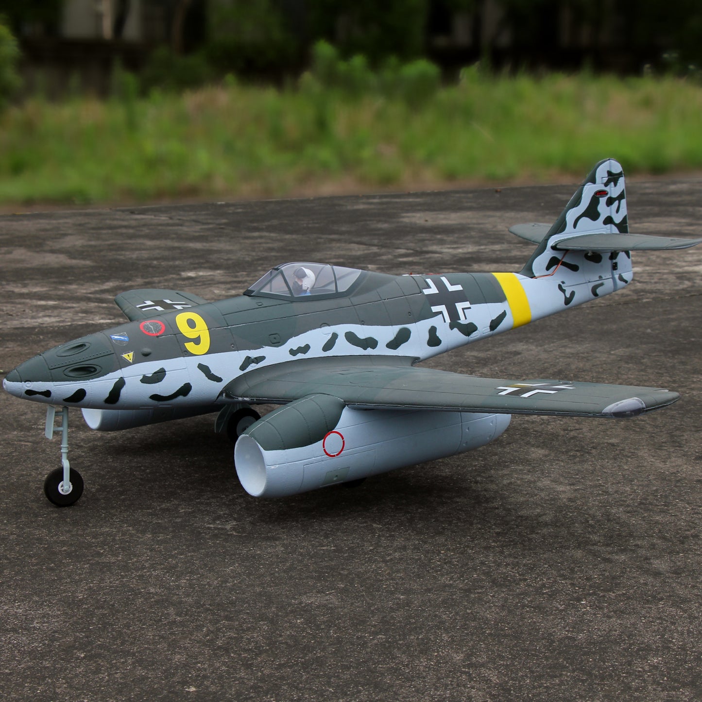 Dynam Messerschmitt Me-262 V3 6S 12-Blade Twin 70mm EDF Jet 1.5m w/ Flaps