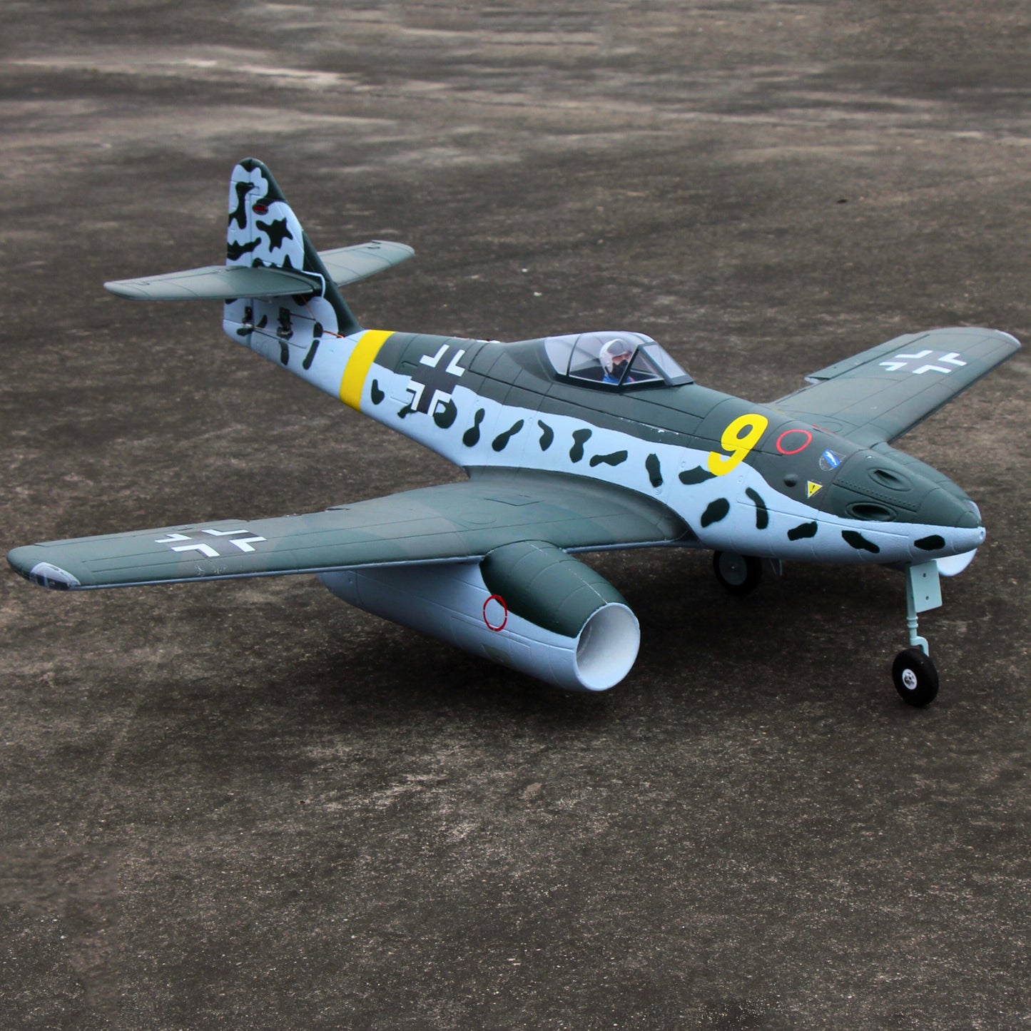 Dynam Messerschmitt Me-262 V3 6S 12-Blade Twin 70mm EDF Jet 1.5m w/ Flaps