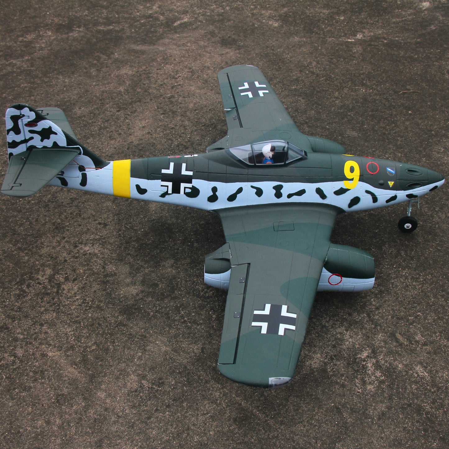Dynam Messerschmitt Me-262 V3 6S 12-Blade Twin 70mm EDF Jet 1.5m w/ Flaps