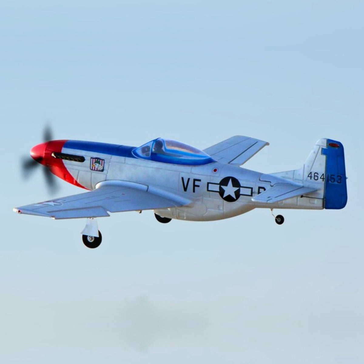 Dynam P-51 Mustang V2 Fred Glover RC Krigsfugl 1200mm Vingefang