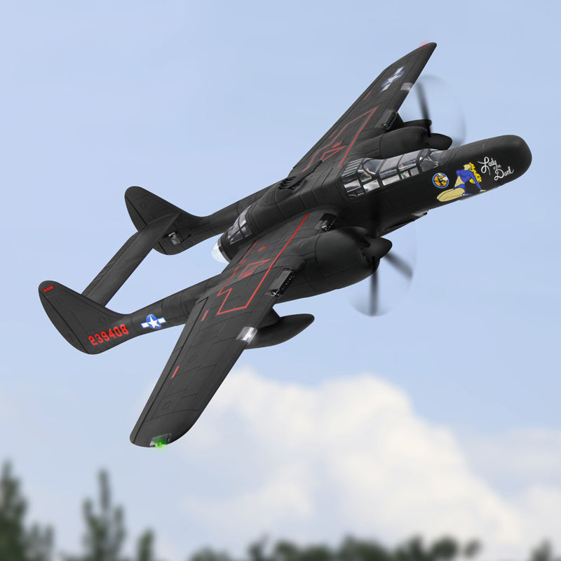 Dynam 1.5m P-61 Black Widow 4S Twin-Engine RC Warbird w/ Flaps