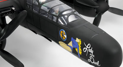 Dynam 1.5m P-61 Black Widow 4S Twin-Engine RC Warbird w/ Flaps