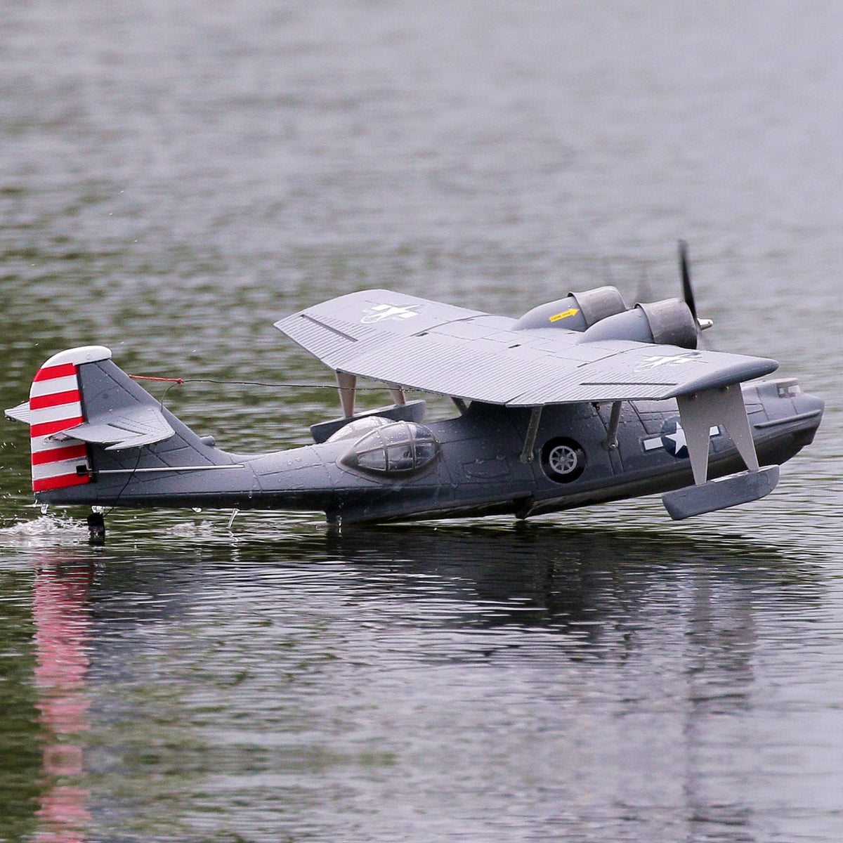 Best Dynam 1.5m PBY Catalina V2 Grey Twin Engine RC Float Plane