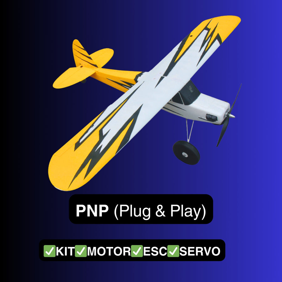 Dynam 1.5m Primo RC Starter Trainer Yellow STOL Bigfoot 4S w/ Flaps