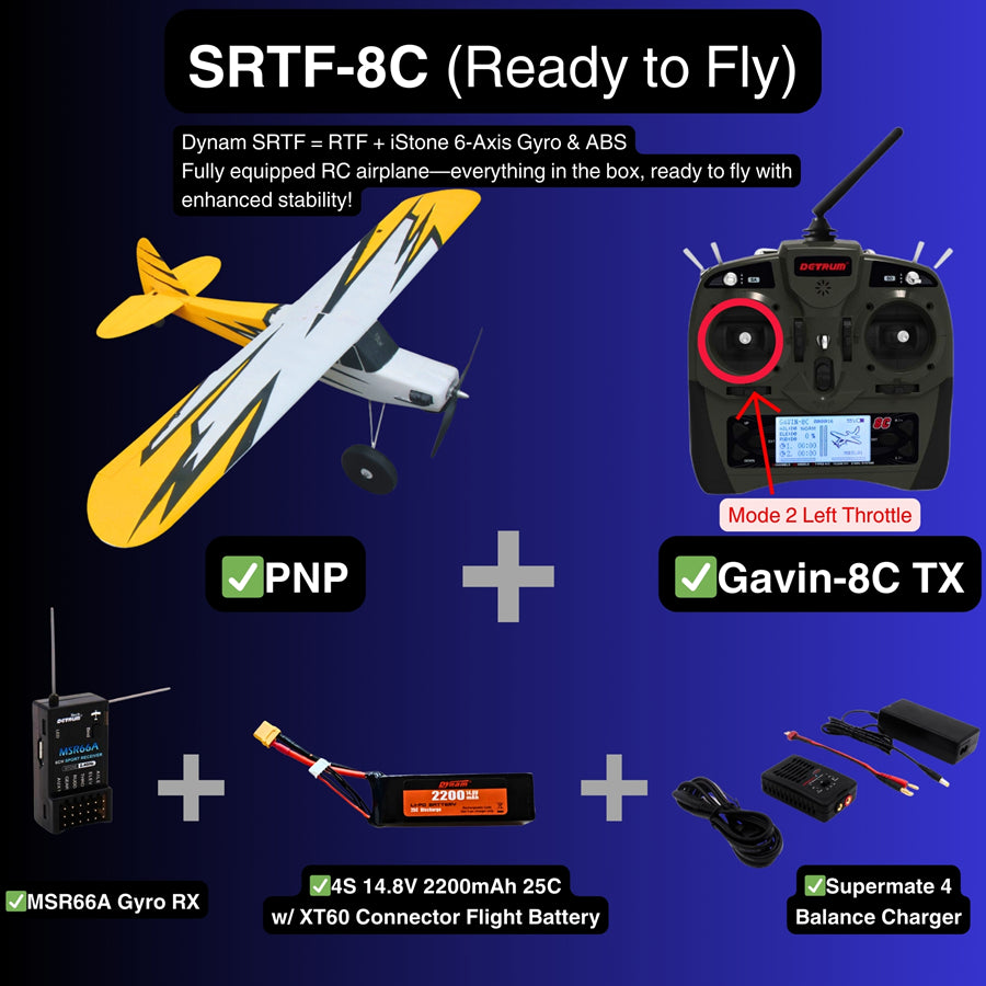 Dynam 1.5m Primo RC Starter Trainer Yellow STOL Bigfoot 4S w/ Flaps