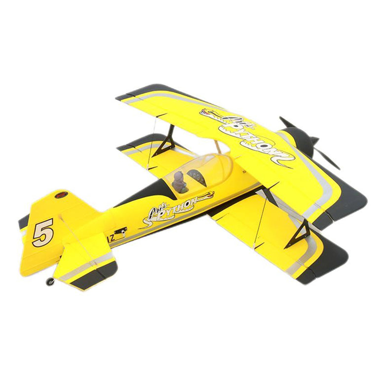 Dynam Pitts Python Model 12 Yellow 4S RC 3D Foam Aerobatic Sport Biplane