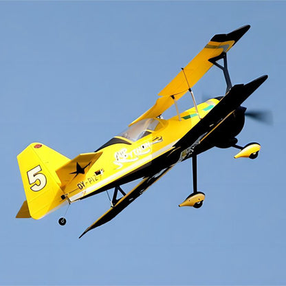 Dynam Pitts Python Model 12 Yellow 4S RC 3D Foam Aerobatic Sport Biplane