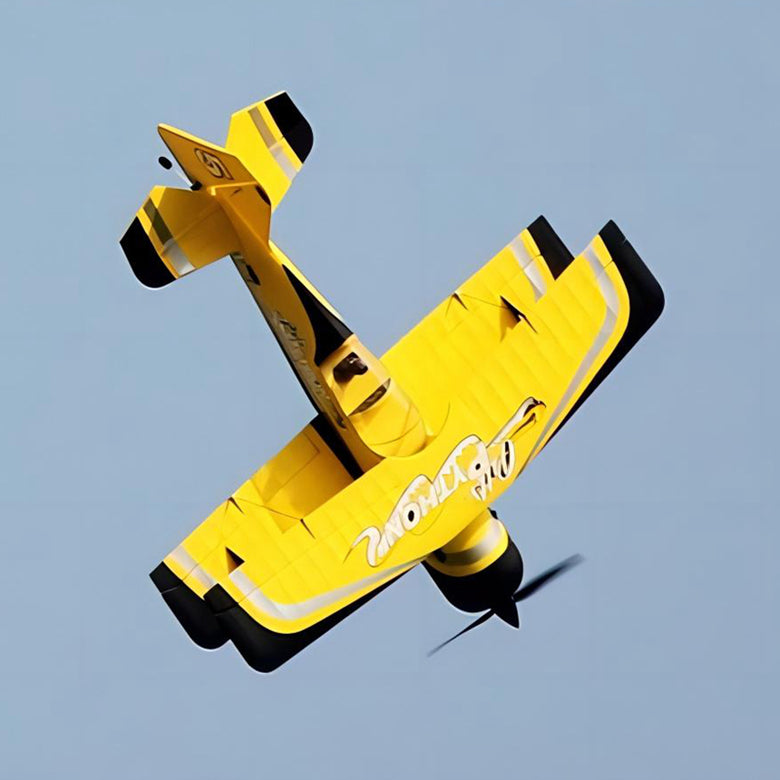 Dynam Pitts Python Model 12 Yellow 4S RC 3D Foam Aerobatic Sport Biplane