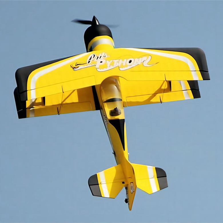 Dynam Pitts Python Model 12 Yellow 4S RC 3D Foam Aerobatic Sport Biplane