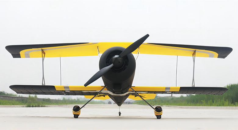 Dynam Pitts Python Model 12 Yellow 4S RC 3D Foam Aerobatic Sport Biplane