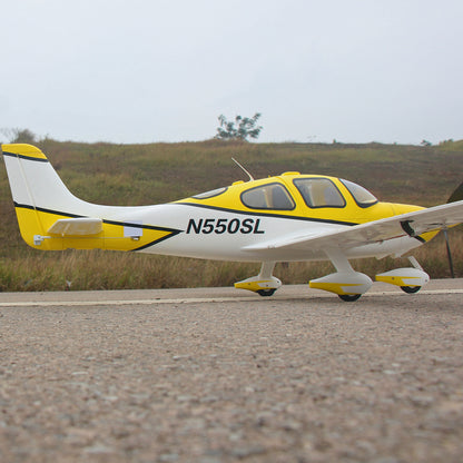 Dynam Cirrus SR22 V3 Trainer 3S/4S Yellow RC Scale Aircraft 1.4m Wingspan