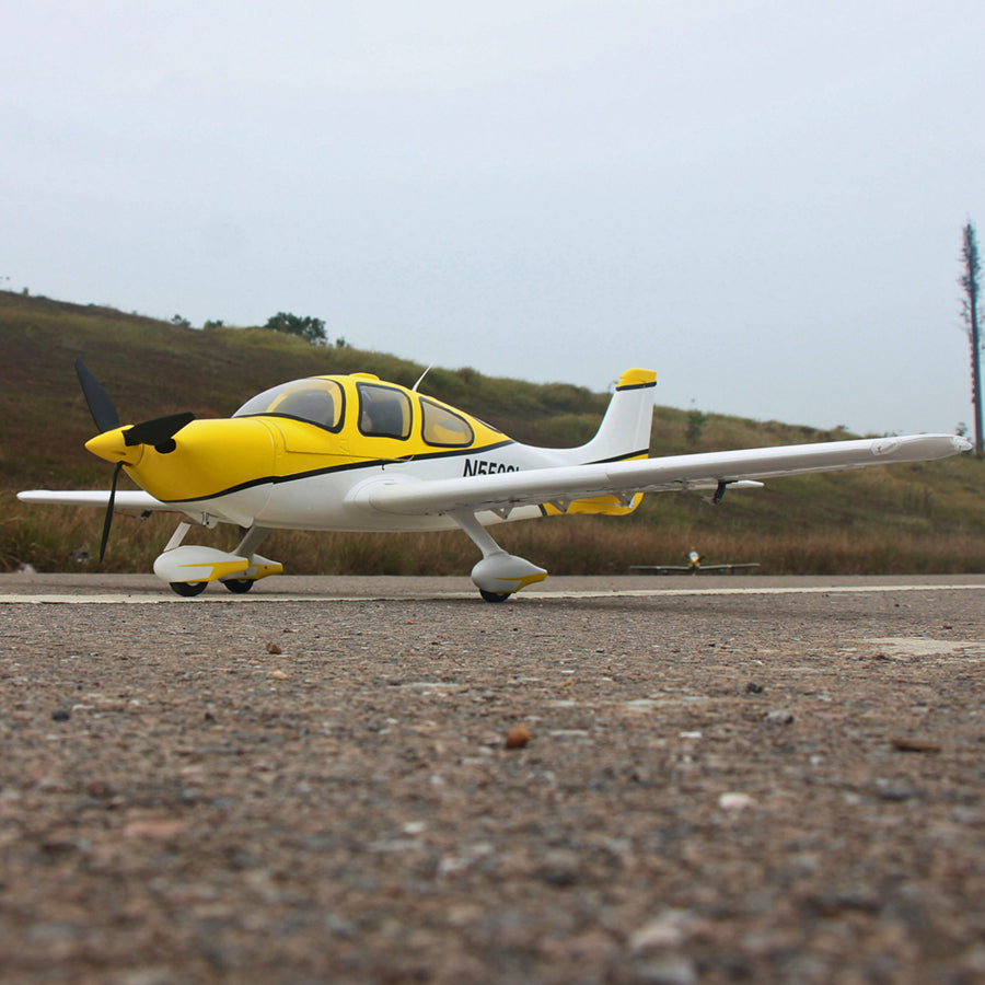 Dynam Cirrus SR22 V3 Trainer 3S/4S Yellow RC Scale Aircraft 1.4m Wingspan