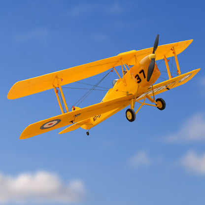 Dynam Tiger Moth DH. 82 V2 Yellow 4S RC Biplane 1.3m Wingspan