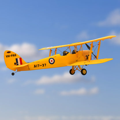 Dynam Tiger Moth DH. 82 V2 Yellow 4S RC Biplane 1.3m Wingspan