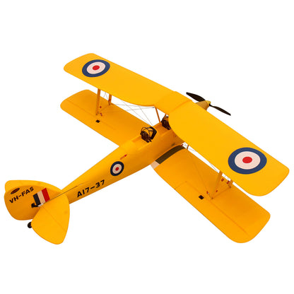 Dynam Tiger Moth DH. 82 V2 Yellow 4S RC Biplane 1.3m Wingspan