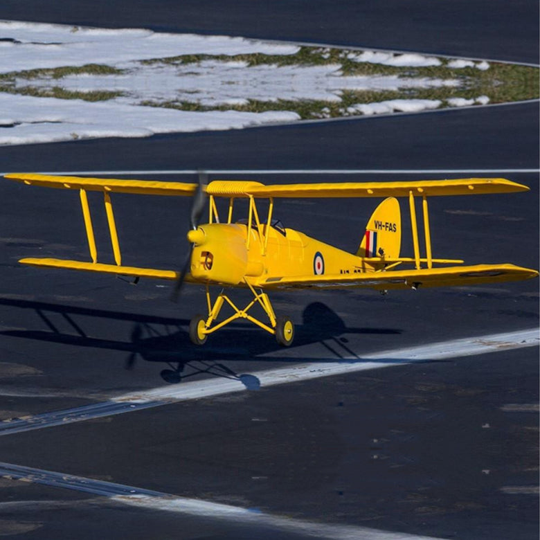 Dynam Tiger Moth DH. 82 V2 Yellow 4S RC Biplane 1.3m Wingspan