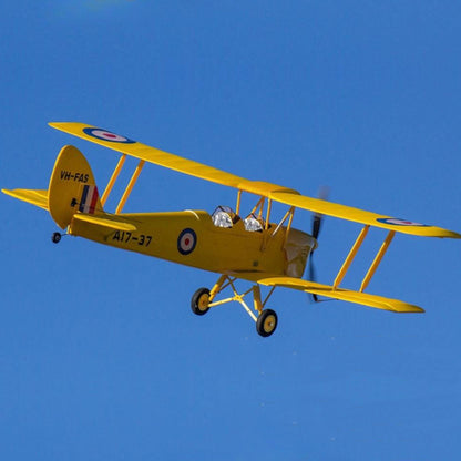 Dynam Tiger Moth DH. 82 V2 Yellow 4S RC Biplane 1.3m Wingspan