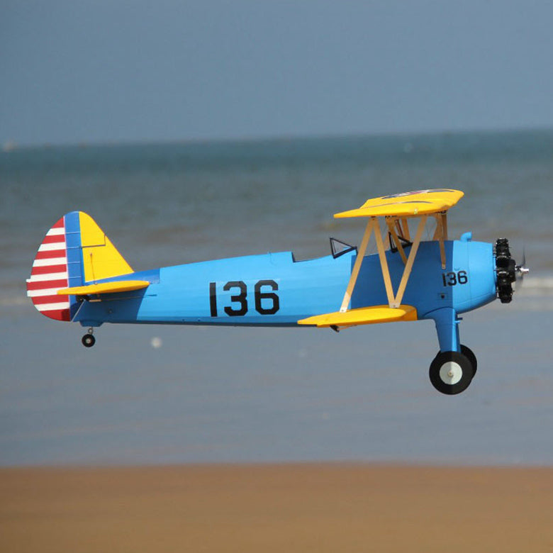 Dynam 1.3m Stearman PT-17 Blue 4S RC Biplane