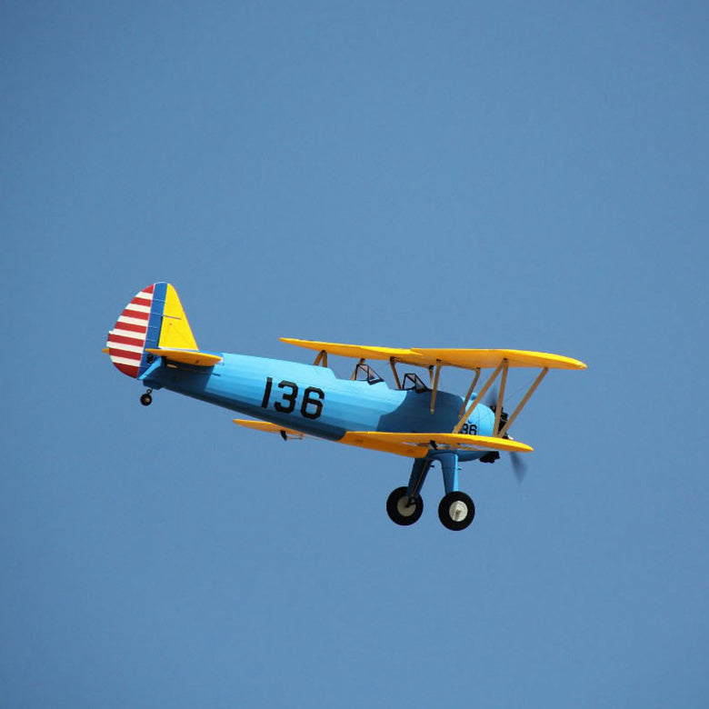 Dynam 1.3m Stearman PT-17 Blue 4S RC Biplane
