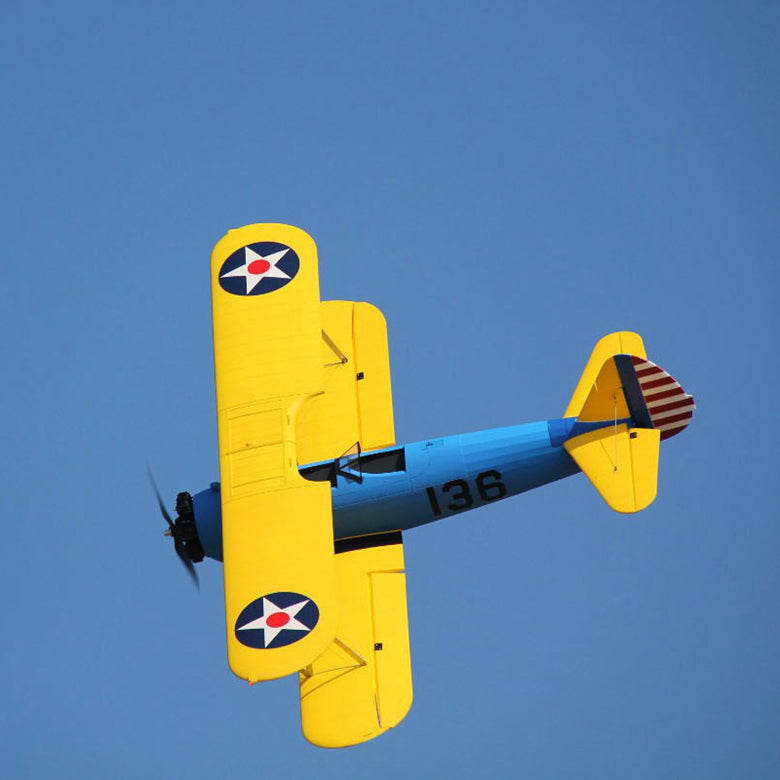 Dynam 1.3m Stearman PT-17 Blue 4S RC Biplane