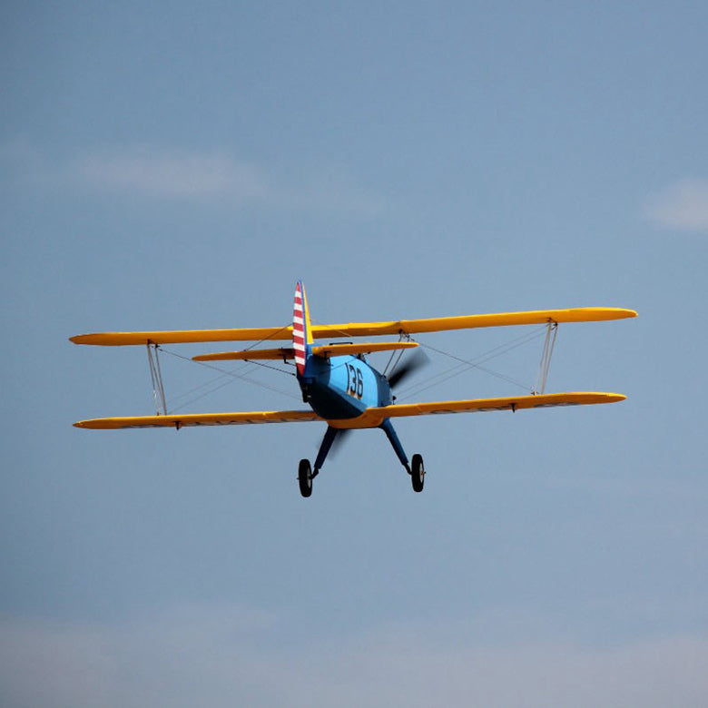 Dynam 1.3m Stearman PT-17 Blue 4S RC Biplane